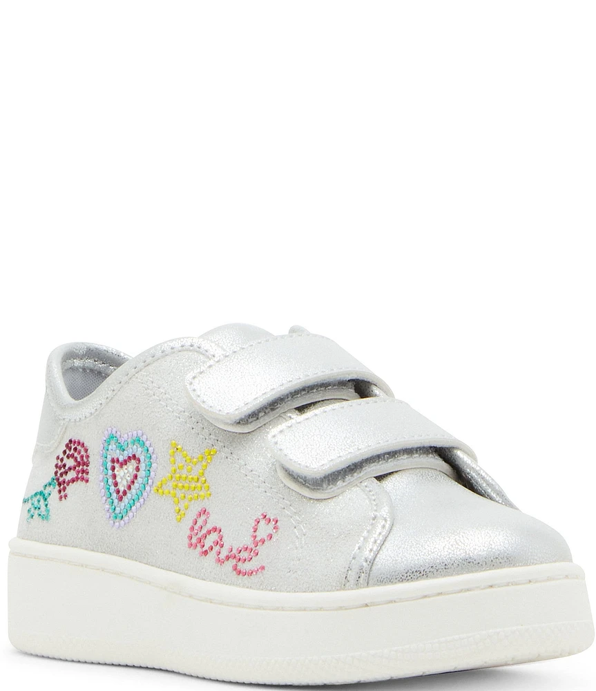 Steve Madden Girls' T-Janelle Colorful Rhinestone Sneakers (Toddler)