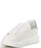 Steve Madden Glacer-R Rhinestone Detail Platform Sneakers