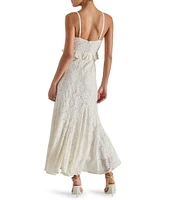 Steve Madden Gracie Lace V-Neckline Sleeveless Slip Maxi Dress