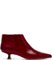 Steve Madden Grant Patent Leather Kitten Heel Ankle Booties