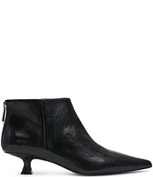 Steve Madden Grant Patent Leather Kitten Heel Ankle Booties