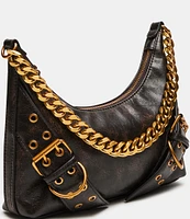 Steve Madden Graya Roller Bronze Buckle Shoulder Bag