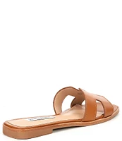 Steve Madden Hadyn Leather Flat Slide Sandals