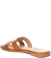 Steve Madden Hadyn Leather Flat Slide Sandals