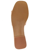 Steve Madden Hadyn Leather Flat Slide Sandals