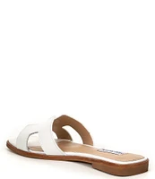 Steve Madden Hadyn Leather Flat Slide Sandals