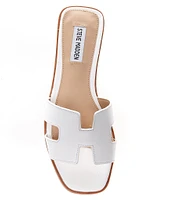 Steve Madden Hadyn Leather Flat Slide Sandals