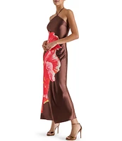Steve Madden Halter Neck Floral Maxi Dress