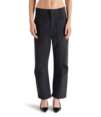 Steve Madden Haniel Cotton Twill Barrel Wide Leg Pants