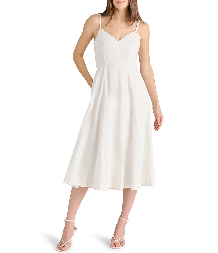 Steve Madden Harley Sweetheart Neck Sleeveless Midi Dress