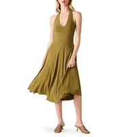 Steve Madden Hazel Halter Neck Sleeveless Midi Dress