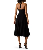 Steve Madden Hazel Halter Neck Sleeveless Midi Dress