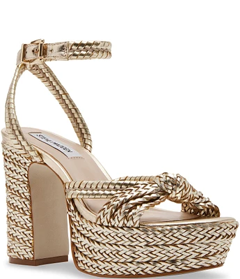 Steve Madden Ibiza Leather Platform Dress Sandals