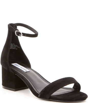 Steve Madden Irenee Suede Ankle Strap Block Heel Dress Sandals