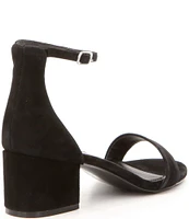 Steve Madden Irenee Suede Ankle Strap Block Heel Dress Sandals