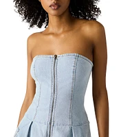 Steve Madden Isla Strapless Denim Midi Dress