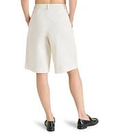Steve Madden Ivana Twill Pleated Shorts