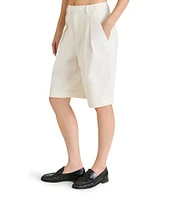 Steve Madden Ivana Twill Pleated Shorts