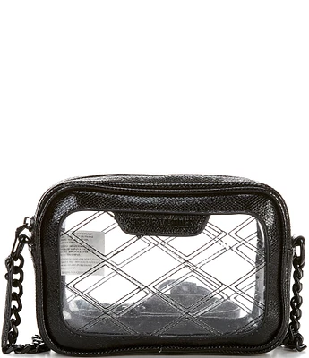 Steve Madden Jelly Clear Camera Crossbody Bag