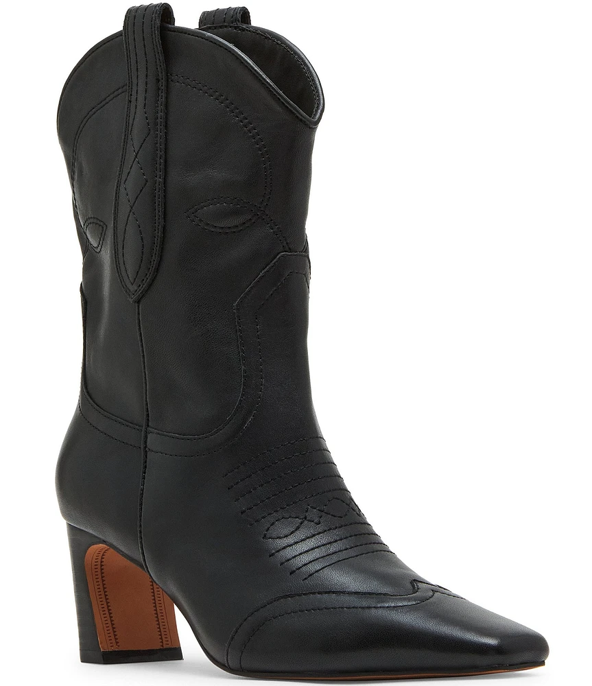 Steve Madden Josefine Leather Western Booties