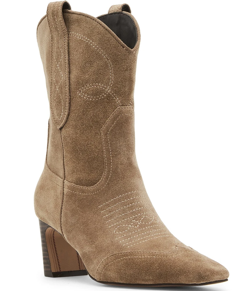 Steve Madden Josefine Suede Western Booties