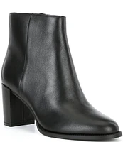 Steve Madden Jozie Leather Block Heel Booties