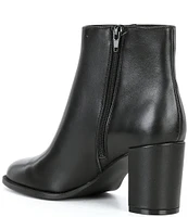 Steve Madden Jozie Leather Block Heel Booties