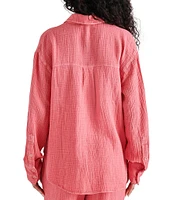 Steve Madden Juna Button Down Collar Long Sleeve Shirt