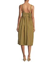 Steve Madden Juno Sweetheart Neck Sleeveless Smocked Dress