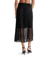 Steve Madden Keira Lace Pleated Midi Skirt