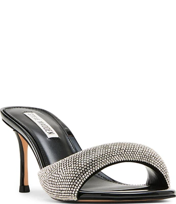 Steve Madden Kieran Rhinestone Embellished Slide Dress Heels