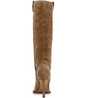 Steve Madden Kinzee Suede Stiletto Western Tall Boots