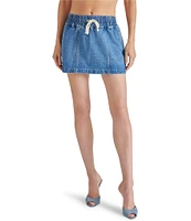 Steve Madden Kohana Drawstring Denim Mini Skort