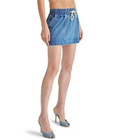 Steve Madden Kohana Drawstring Denim Mini Skort