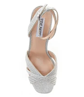 Steve Madden Laurel Glitter Fabric Platform Dress Sandals