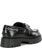 Steve Madden Lavine Leather Lug Sole Platform Loafers