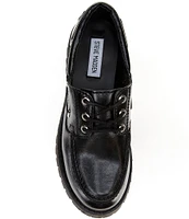 Steve Madden Lavine Leather Lug Sole Platform Loafers