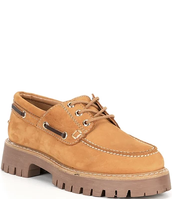 Steve Madden Lavine Nubuck Suede Lug Sole Loafers