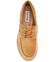 Steve Madden Lavine Nubuck Suede Lug Sole Loafers