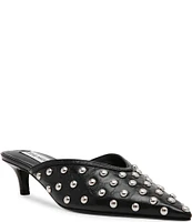 Steve Madden Leanna Leather Studded Dress Slides