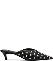 Steve Madden Leanna Leather Studded Dress Slides