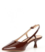 Steve Madden Legaci Patent Kitten Heel Slingback Pumps