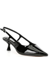 Steve Madden Legaci Patent Kitten Heel Slingback Pumps