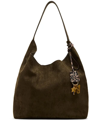 Steve Madden Lenore Faux Suede Hobo Tote Bag