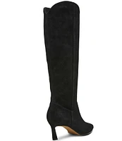 Steve Madden Leyna Suede Western Inspired Kitten Heel Boots