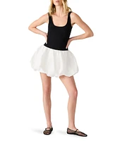 Steve Madden Linnea Scoop Neck Bubble Skirt Mini Dress