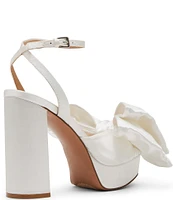 Steve Madden Lively Satin Bow Platform Dress Sandals