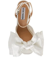 Steve Madden Lively Satin Bow Platform Dress Sandals