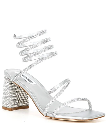 Steve Madden Lopez Rhinestone Strappy Dress Sandals