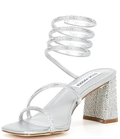 Steve Madden Lopez Rhinestone Strappy Dress Sandals